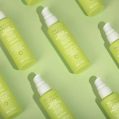 Pacifica Face Moisturizer - Kale Smoothie Face Lotion w/Niacinamide, Copper, Super Foods & Plant Extract - Reduces Pore Size & Redness, Improves Skin Texture Vegan & Cruelty-Free Dermatologist Tested